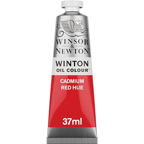 Winsor & Newton Winton Oil Color, 37ml Tube, Cadmium Red Hue - color: Cadmium Red Hue, size: 1.25 Fl Oz (Pack of 1), style: 1.25-oz Tube
