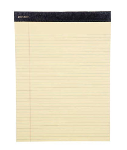 Mintra Office Canary Legal Pads - Premium Quality Heavyweight Paper With Micro-perforated sheets, Smooth-lined paper, Ideal for Office Tasks, Assignments or Notes, Meetings, and Journaling, 6 pack, Yellow Paper, Narrow Ruled, Premium Writing Pad, 8.5"x11"