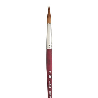 Princeton Velvetouch, Series 3950, Paint Brush for Acrylic, Oil and Watercolor, Long Round, 12 - size: Size 12