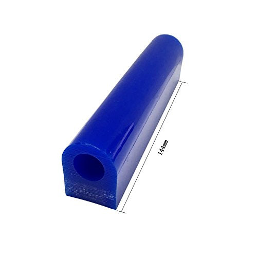 NIUPIKA Carving Wax Tube Wax Ring Tube for Making Rings Mold Hard Wax Blank Large Flat Side Tube Blue Color (T-250) - size: T-250