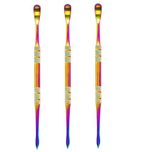 suiwotin 3PCS Wax Carving Tools, Rainbow - color: Rainbow Color- 3PCS