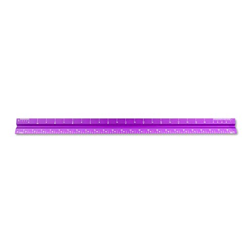 Alumicolor Aluminum Architect Solid Drafting Scale, 12IN, Purple - color: Purple, size: 12 Inch, style: Architect