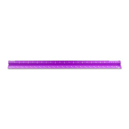 Alumicolor Aluminum Architect Solid Drafting Scale, 12IN, Purple - color: Purple, size: 12 Inch, style: Architect