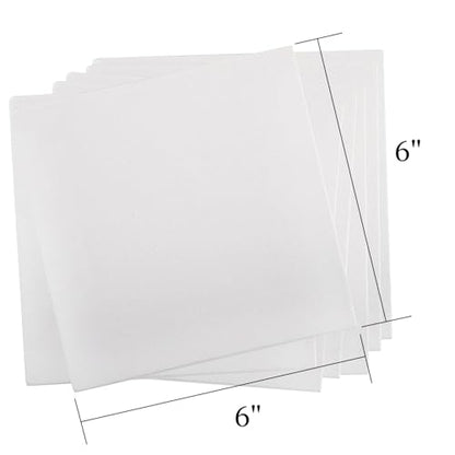 Tosnail 36 Packs 6" x 6" Artist Painting Canvas Panels White Blank Stretched Canvas Canvas Board Small Paint Canvases for Oil or Acrylic Painting Party