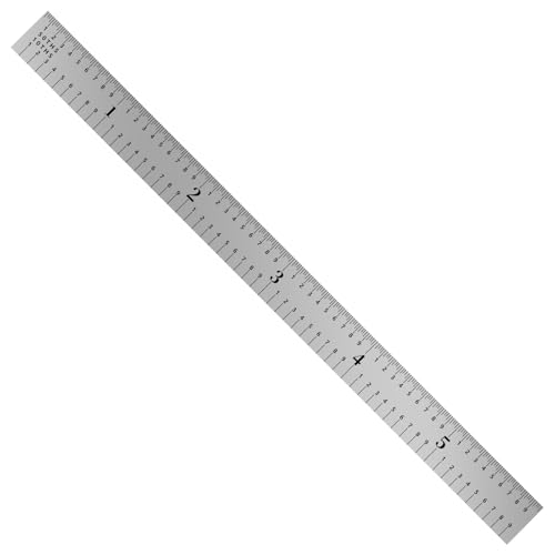Made in USA 6" Metal Ruler, Flexible | 3R Graduation, Precision Measuring Tool - color: silver, size: 6"