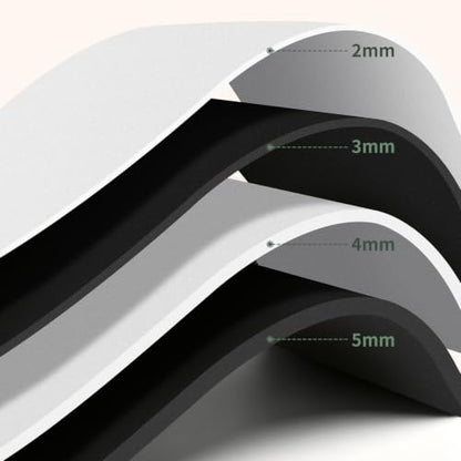 Foam Craft Sheets, 38x100CM EVA Foam Roll, 2MM Black DIY Handcraft Sheets - color: BLACK-15x39in-2MM