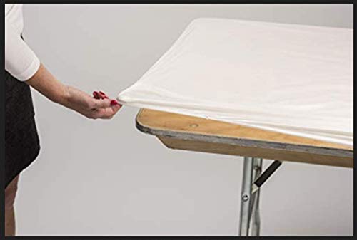 6' Rectangle Plastic Table Covers 30" x 72", Bundle of 5 (Celebration) - color: Celebration