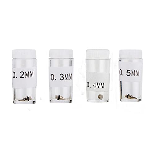 0.2mm, 0.3mm, 0.4mm,0.5mm Airbrush Nozzles Needles and Cleaning Kit | Airbrush Nozzles and Needles Replacement Parts with 11 in 1 Airbrush Cleaning Repair Tool for Airbrush Gun - size: 0.2mm, 0.3mm, 0.4mm,0.5mm /Cleaning Kit