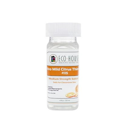 115 Xtra Mild Paint Thinner – Citrus Scent, Low Odor, Safe Alternative to Turpentine – Eco-Friendly Solvent for Oil Paints, Natural Resins & Varnishes – 118ml (4 oz) - size: 4 Fl Oz (Pack of 1)