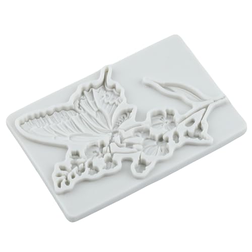 Butterfly Silicone Mold Flower and Butterfly Polymer Clay Molds - color: Style E