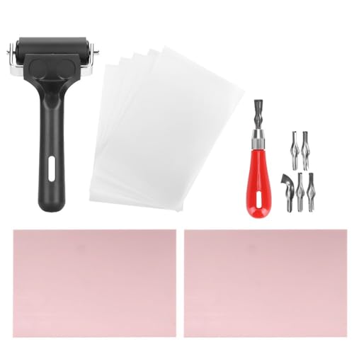 Anu Limen Rubber Carving Kit Block Stamp Making Set Printmaking Printing Art Craft with Cutter Tools