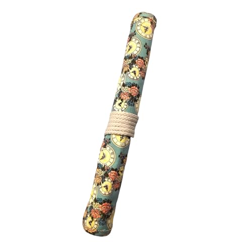 Funny live Paint Brush Holder Art Supplies, Artist Paint Brush & Storage Organizer Roll-Up Case Bag, Protect Acrylic Oil Watercolor Paintbrushes (Clock 20 Slot Pockets) - color: Clock 20 Slot Pockets