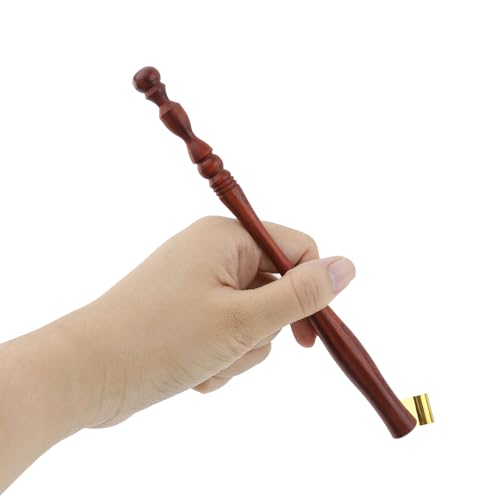 2pcs Oblique English Calligraphy Dip Pen Nib Holder, Red Brown | with Multi-Fit Brass Flange, Wooden Ink Pen, Oblique Pointed Pen Nib Holders, for Drawing, Signing, Painting, Writing - color: Red Brown