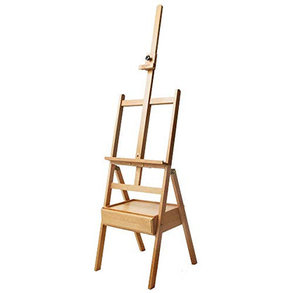 Mont Marte Signature Box Floor Easel, Beech Wood 43.5 x 44 x 150 cm (LxWxH), 17.13 x 17.32 x 59.1" - color: Floor Box Easels