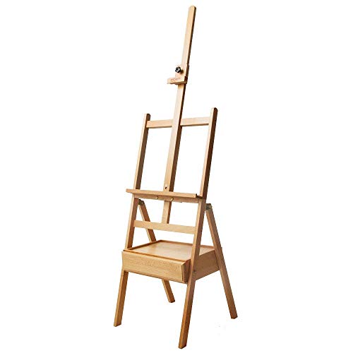 Mont Marte Signature Box Floor Easel, Beech Wood 43.5 x 44 x 150 cm (LxWxH), 17.13 x 17.32 x 59.1" - color: Floor Box Easels