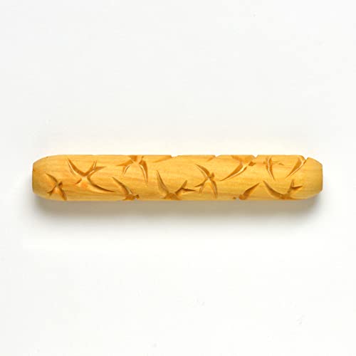 MKM Pottery Tools Wood Hand Rollers for Clay (HR-45 Swooping Swallows) - size: HR-45 Swooping Swallows