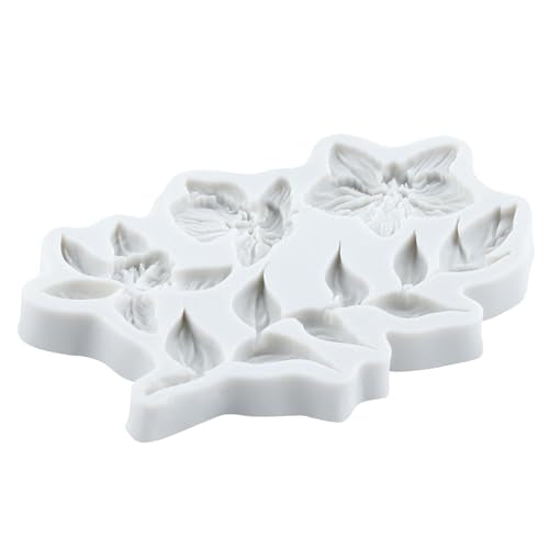 Flower Polymer Clay Molds Flower and Leaf Silicone Mold - color: Style B