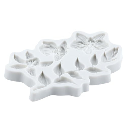 Flower Polymer Clay Molds Flower and Leaf Silicone Mold - color: Style B