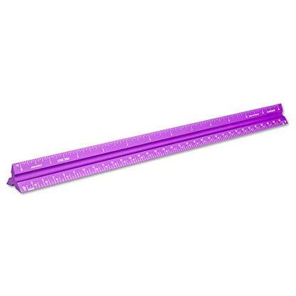 Alumicolor Aluminum Architect Solid Drafting Scale, 12IN, Purple - color: Purple, size: 12 Inch, style: Architect