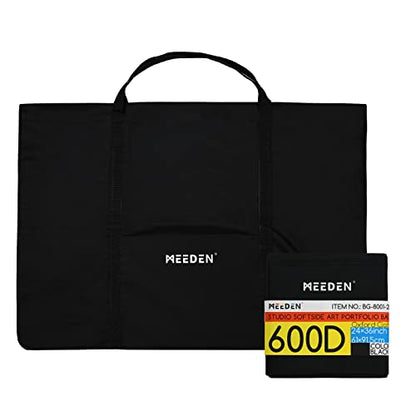 MEEDEN Art Portfolio Bag: 24 x 36 Inch Black Canvas Portfolio Case - size: 24" X 36"