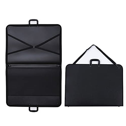 Professional Art Portfolio Case - 24 x 36 Inches - Light Weight & Durable - Shoulder Strap & Handle Options - Three Inside Pockets - Water Resistant - Documents Posters Monitors