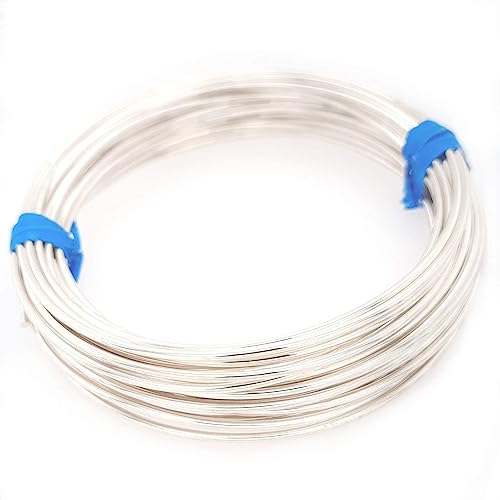 CRAFT WIRE 18 Gauge, 925 Sterling Silver Wire (Round) Dead Soft Made in USA - 10FT | Sterling Silver Wire for Jewelry Making, Wire Wrapping, Solid 925 Sterling Silver, High Quality Made in USA - size: 18 Gauge, style: 10 Feet