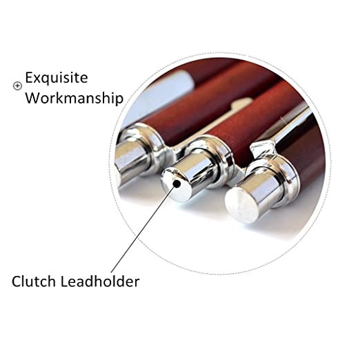 5.6mm Lead Holder Sketching Mechanical Pencil Retractable Drawing Charcoal Pencil Automatic Wooden Sketch Pencil with Gift Box for Artists Beginners Engineers Graphing Crafting School Art Supplies - color: 5.6mm Burlywood Mechanical Pencil with Gift Box