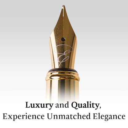 Ellington Pens Luxury Wood Fountain Pen Set – Fine Nib - Includes 6 Ink Cartridges, Wooden Pen Gift Box, Ink Converter - Wood Pen For Writing, Calligraphy, Journaling, Drawing (Rosewood Radiance) - color: Rosewood Radiance, style: Fine