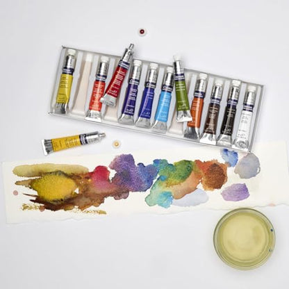 Winsor & Newton Cotman Watercolor Paint Set, 12 Colors, 8ml (0.27-oz) Tubes - style: 12 Tube Set 8ml