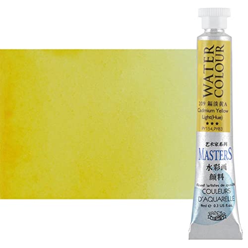Marie's Masters Quality Watercolor Paint - Yellows, 9 mL (Set of 6) - Concentrated Color, Pure Pigments, High Lightfastness Ratings - color: Yellows