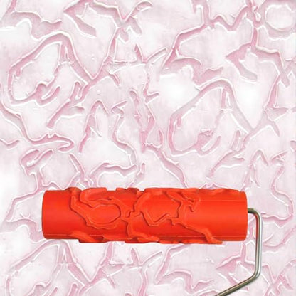 7" Texturing Roller, Patterned Textured Paint Roller, Drywall Texture Tool | Art Texture Roller, Embossed Rubber Paint Roller Supplies, Knockdown Texture Tool for DIY Household Wall Painting (BK094R) - style: BK094R