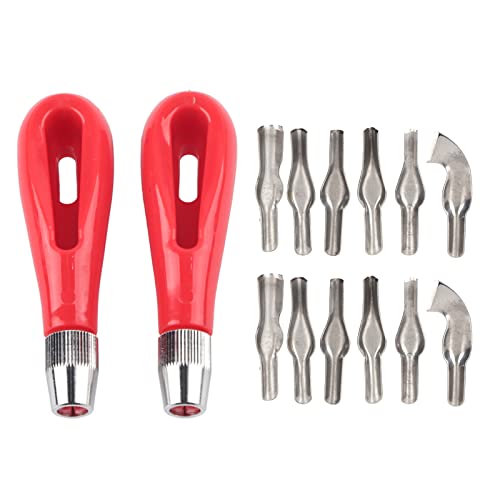 Linoleum Cutter Stamp Making Kit - Rubber Carving Tools | Lino Cutter Set, Block Printing Starter Set with Lino Cutters for DIY Crafts, Scrapbooking, Printmaking