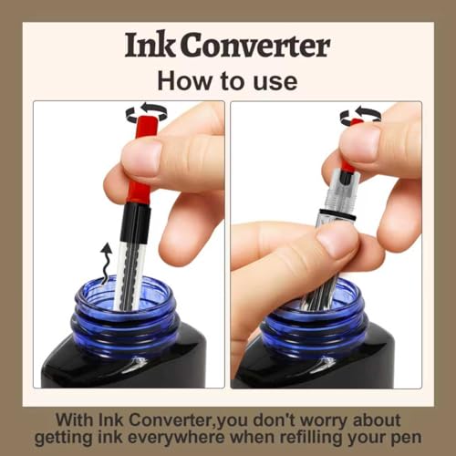 Calligraphy Set, 7 Pcs Fountain Pen with Different Replaceable Nib and 40 Replaceable Ink Cartridge in 11 Color for Beginner Writing and Drawing Calligraphy Kit