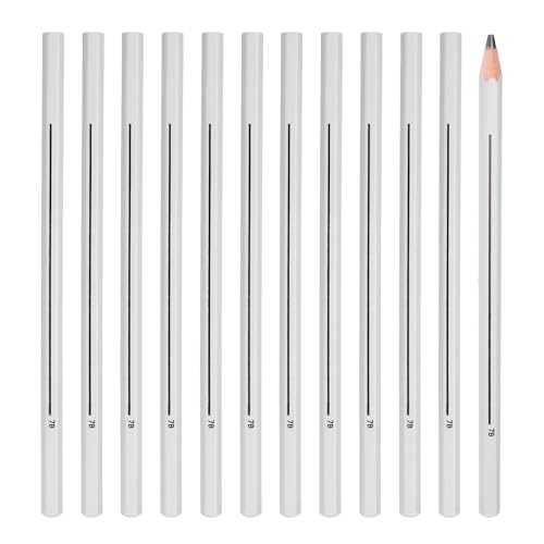 PATIKIL 7B Graphite Pencils for Drawing, 12Pcs Sketching Pencils Wood Supplies Set Break-Resistant Lead with Built-in Sharpening Area for Painting Sketching Artist Design - style: 7B