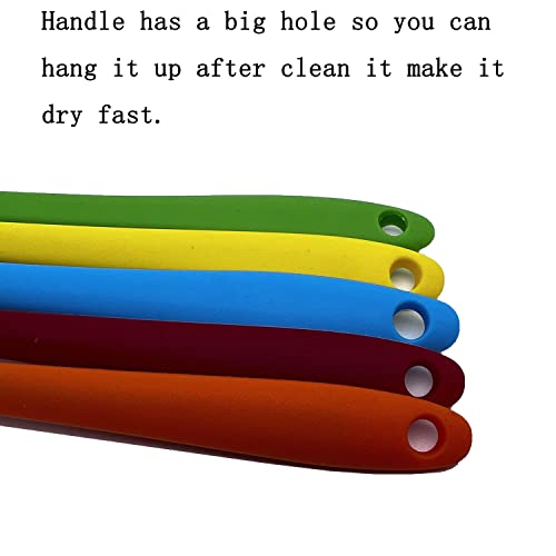 6 Pcs Silicone Spatulas, Small Rubber Spatula 8.3 inch | Heat Resistant Non-Stick Flexible Scrapers Baking Mixing Tool