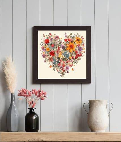 BYGFHLYW Wildflower Paint by Numbers Kit for Adults Beginners 16x16In - color: PB323-1