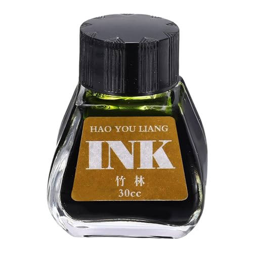 PATIKIL Fountain Pen Ink Dirt Yellow, 30ml Calligraphy Pen Bottled Ink Non-Carbon Colorful Smooth Flow Color Dip Drawing Set Art Supplies for Writing Painting Journaling - color: Dirt Yellow