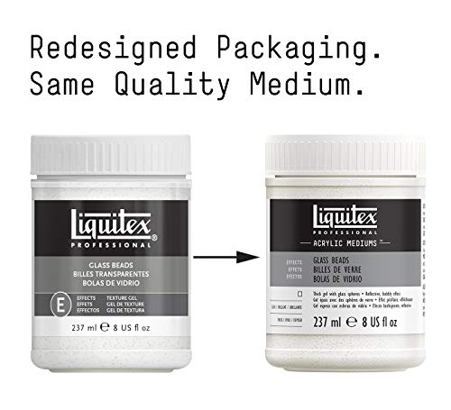 Liquitex Professional Effects Medium, 237ml (8-oz), Glass Beads (Pack of 2) - color: Glass Beads, size: 8 Fl Oz (Pack of 2), style: 8-oz
