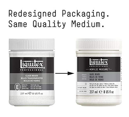 Liquitex Professional Effects Medium, 237ml (8-oz), Glass Beads (Pack of 2) - color: Glass Beads, size: 8 Fl Oz (Pack of 2), style: 8-oz