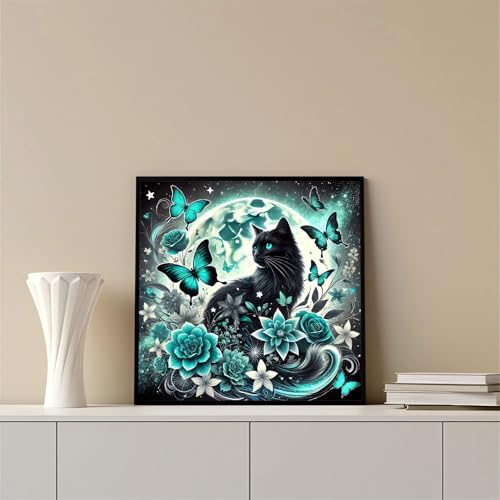 Butterfly DIY Diamond Art Kits for Adults, Cat 5D Diamond Painting Kits - color: CM068