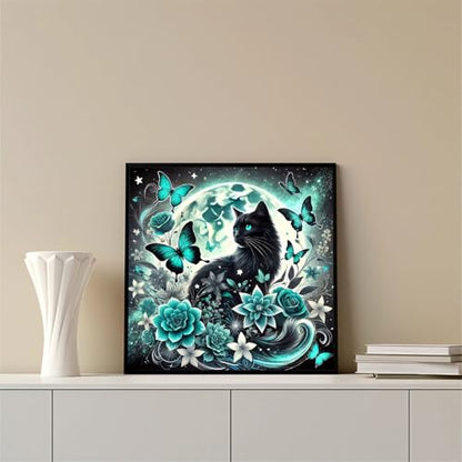 Butterfly DIY Diamond Art Kits for Adults, Cat 5D Diamond Painting Kits - color: CM068