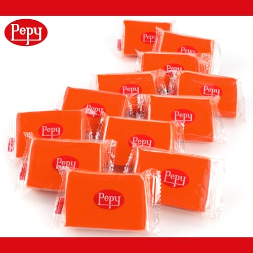 Pepy Plastilina Reusable and Non-Drying Modeling Clay; Set of 24 Bars, 1.4 Ounce Each, Perfect for Arts and Crafts Projects, Orange - color: Orange