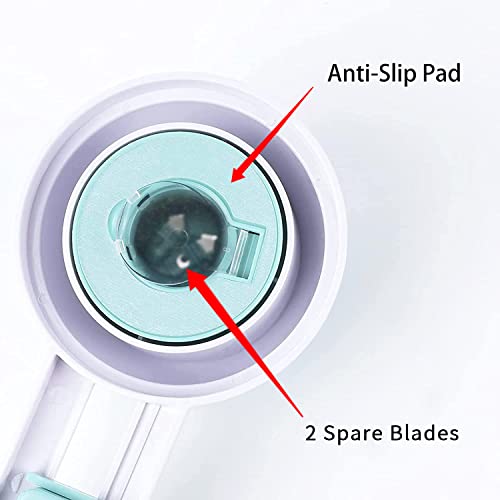 Circle Cutter, Rotary Circle Cutter Tool, Cut Circle Diameter 4'' to 12.5'' | Adjustable Circle Cutters with 3 Blades, Compass Circle Cutter for Crafts, Circular Cutting Tool, Easy to Use, Smooth Cutting - color: Green