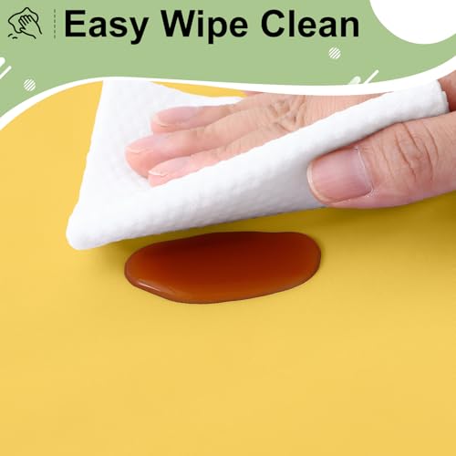 misaya 6 Packs Plastic Table Cloth Yellow Disposable Tablecloth - color: Yellow, size: 54" X 108"