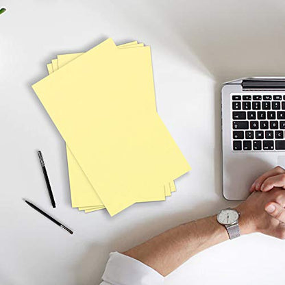 JAM PAPER Extra Heavy Weight 110lb Cardstock - 11 x 17 - Tabloid Coverstock - Canary Yellow - 50 Sheets/Pack - color: Canary, size: 11" x 17"