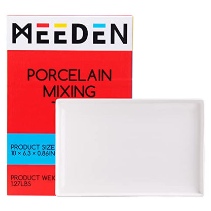 MEEDEN Ceramic Paint Palette: Artist Palette Mixing Tray, 10" X 6.3"