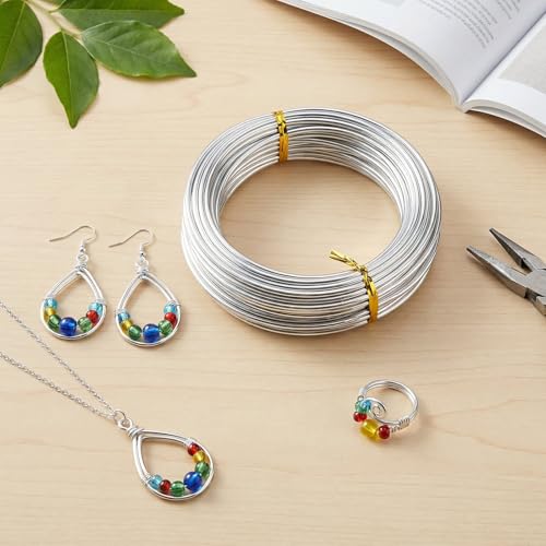 2mm 33 Feet Aluminum Craft Wire, Bendable Armature Wire, Mental Silver Bendable Wire for Sculpting, DIY, Crafting, Jewelry Making, Modelling, Bonsai Training, Doll Making (1 Roll) (2mm × 10m) - size: 2mm × 10m