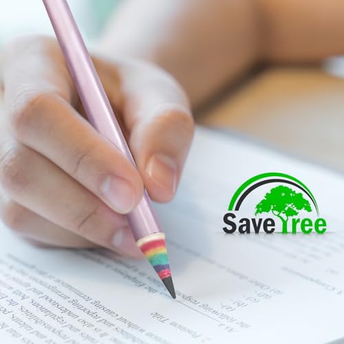 ECOTREE Pre-Sharpened Rainbow Pencils #2, Back to School Supplies, 12 Count | Cute Number 2 Pencils for Kids Students, Latex-Free Eraser, Eco Recycled Paper, Smooth Writing, Drawing, Fun Classroom Gifts