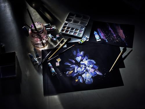 Van Gogh Watercolor Paper Pad, 140lb., Black Paper, 12 Sheets, 11.7" x 16.5" / A3 - color: Black, size: A3
