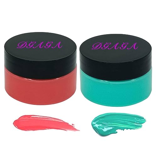 DGAGA 2 Jar of Chalk Paste,Christmas Chalk Paste Paint for Stencils,Red Fabric Ink,Emerald Lake Self Adhesive Silk Screen Stencil Paste,Chalkboard Paste for Wood,Canvas,Paper,Permanent,Home Decor - color: Red & Emerald Lake